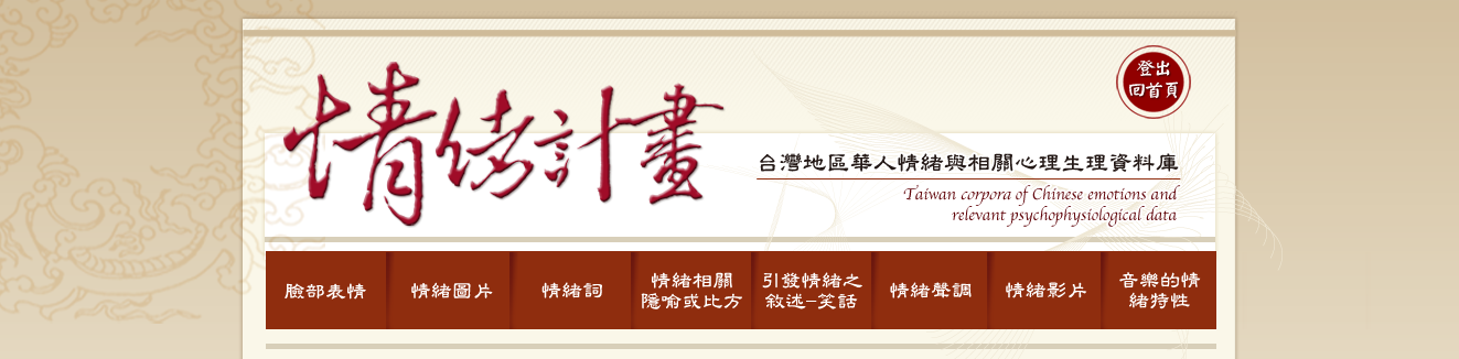 台灣地區華人情緒與相關心理生理資料庫